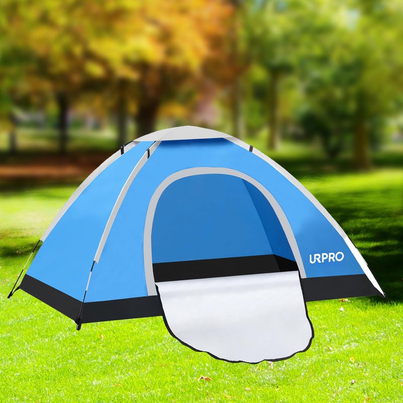 URPRO Portable Camping Tent, 2 Person Lightweight Tent,Waterproof Windproof, UV Protection, Perfect for Beach, Outdoor, Traveling,Hiking,Camping, Hunting, Fishing, etc - Image 5